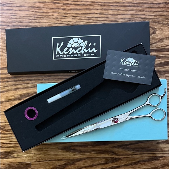 Kenchii Scorpion Curved Dog & Cat Shears, 8-in - Picture 2 of 5